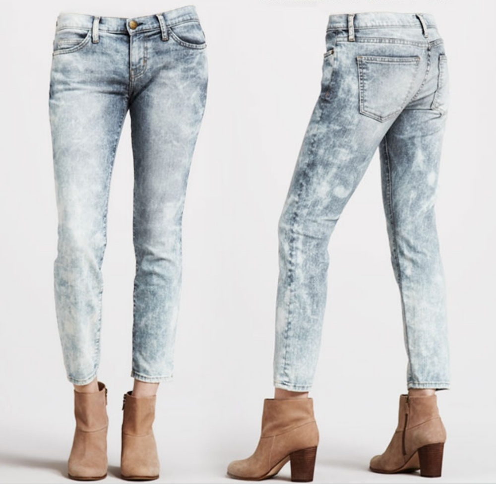 Current Elliott Kinney stiletto‎ chemical wash jean